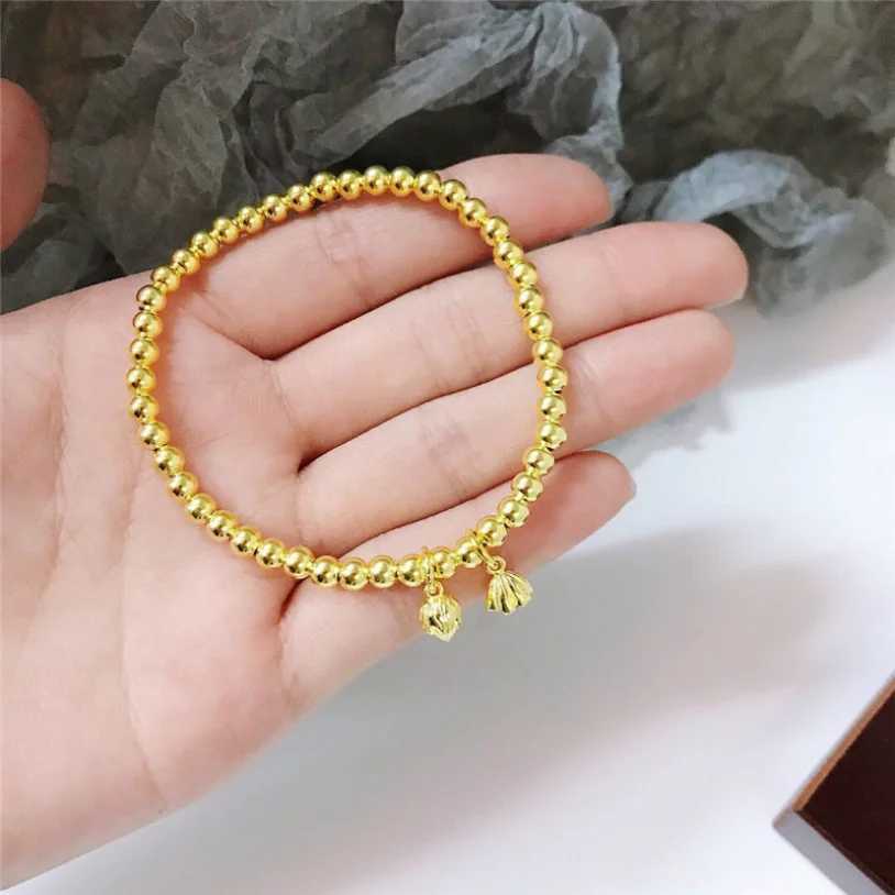 Bangle 316L Aço inoxidável Novas jóias de moda de moda de estilo chinês Elasticidade de lótus Pulseiras de cadeia de lótus para mulheres