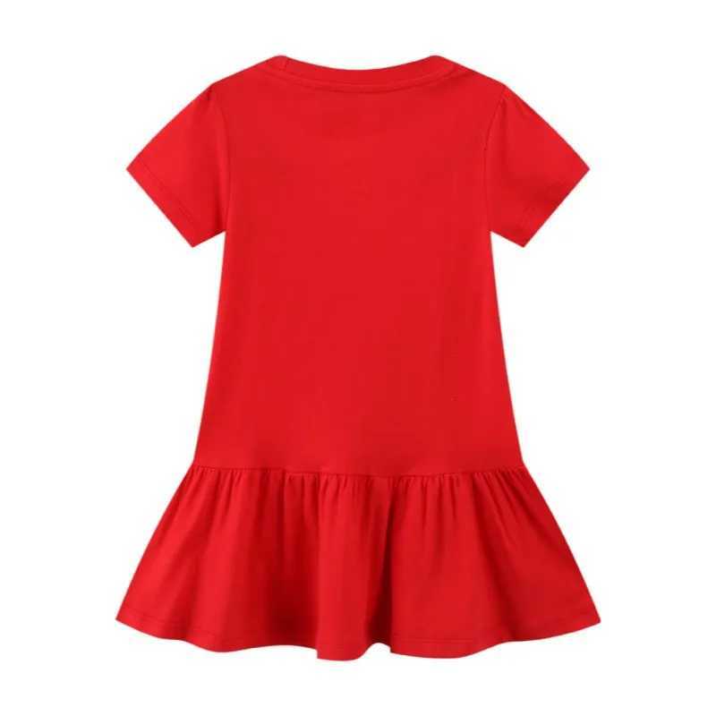 Vestidos de niña Metros de salto Summer Nuevo diseño Princess Girls Dresses Ladybug Linda ropa de bebé Túnica para niños Boda de cumpleaños Flocksl2405