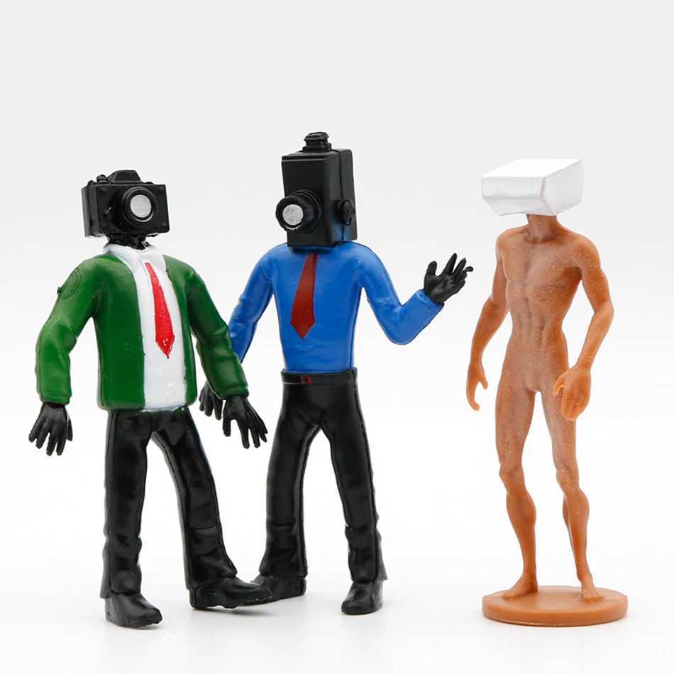 Action Toy Figures skibidi toilette man caméra homme figure TV Man haut haut-parleur mannequin camerramiman figures d'action décorations pvc poupée jouet collectionnable t240506