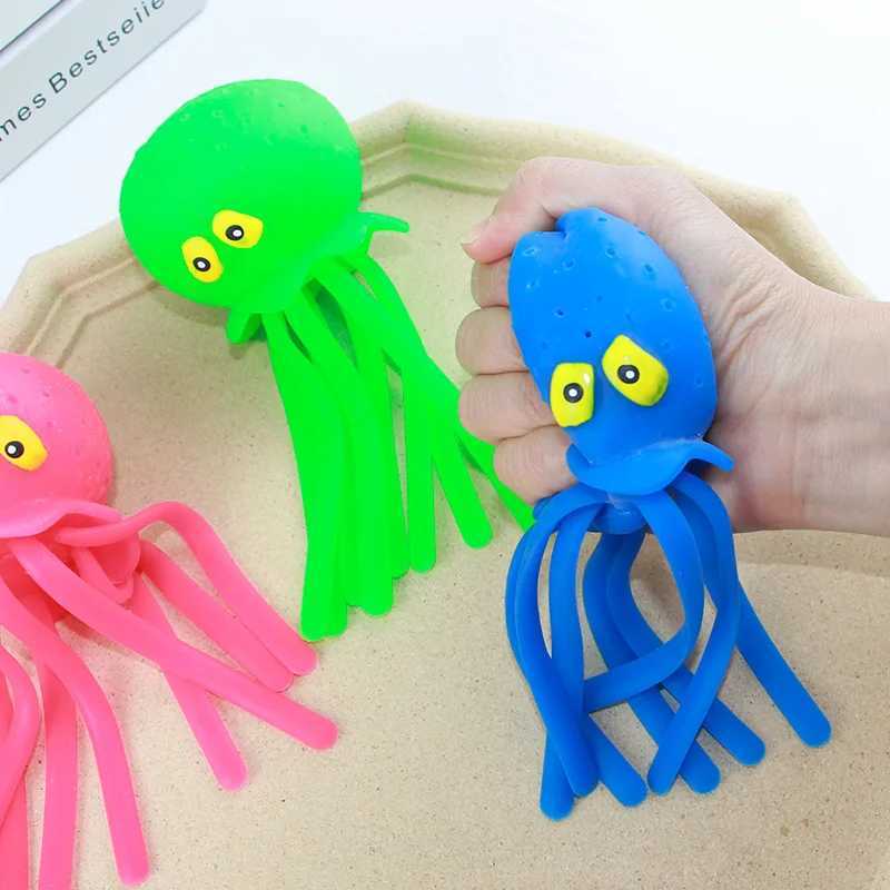 Badspeelgoed baby bad speelgoed spons water absorberend octopus knijpen stress verlichting speelgoed zomer zwemmen speel water speelgoed voor kinderen d240507