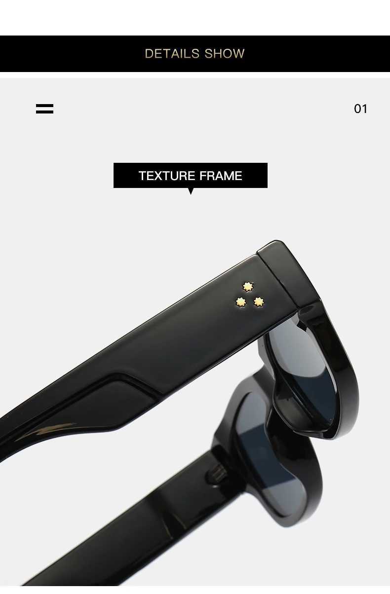 Occhiali da sole designer quadrati retrò occhiali da sole zonebril voor mannen occhiali da sole j240508