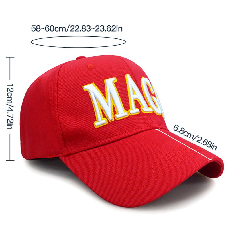 MAGA BRODERY HAT Trump 2024 Black Red Baseball Caps for Election Outdoor Sports Cotton Snapbacks Party Party Q978