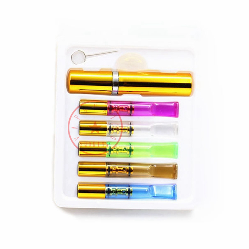 Último Easy limpo Tubo de fumação colorido de fumante Filtração circular portátil Herb Tobacco Pipes Cigarte Handpipe Filtro Principado Bocal de gorjeta Dicas de morcego DHL