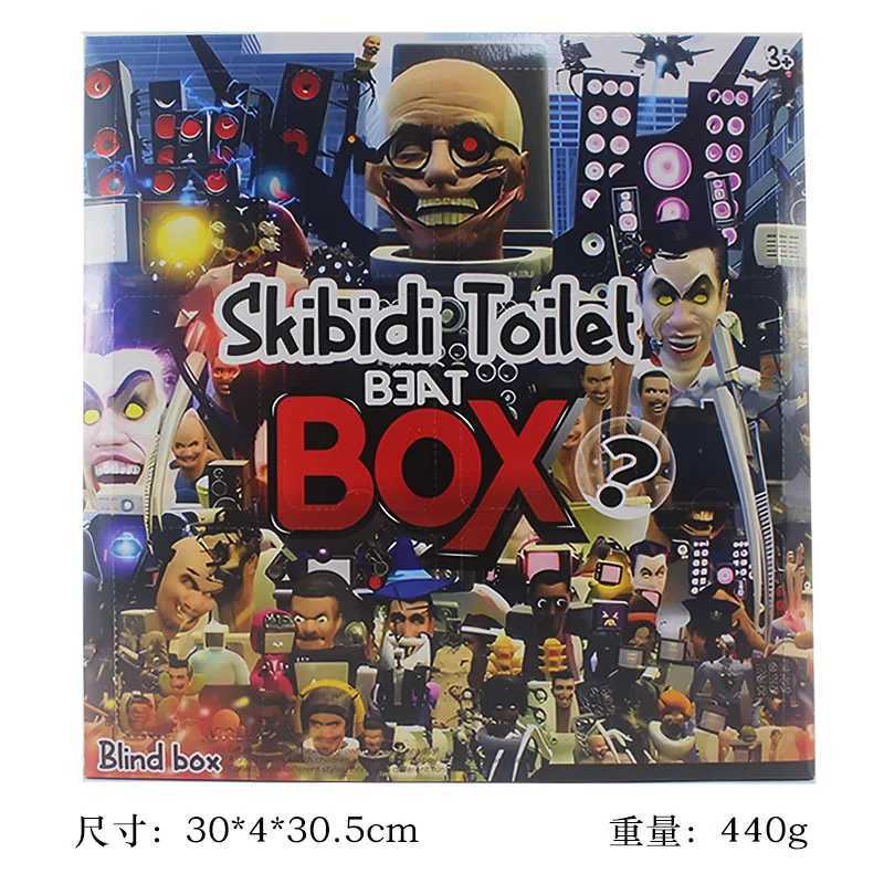 Blind Box Skibidi Toilette Figur mysteriöser Box Blindbox Spielzeug Geschenk Kinderkinder Fans Erwachsener Halloween dekoratives Geschenk T240506