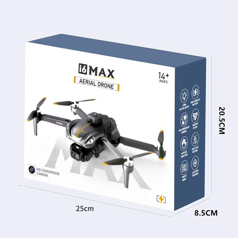 I6 MAX 드론 전문 4K 카메라 WIFI FPV 브러시리스 리프팅 장애물 방지 야간 시력 공중 사진 RC Quadcopter