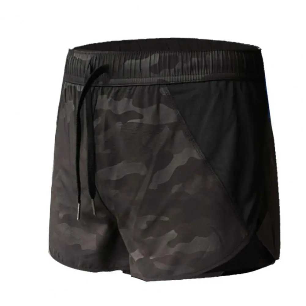 Herren -Shorts Herren Sommer Fitness Shorts Bunt Block Schnell trocknende Herren Elastische Taille Stange Shorts für das Training von Fitnessstudio -Laufshorts Sportswear H240508