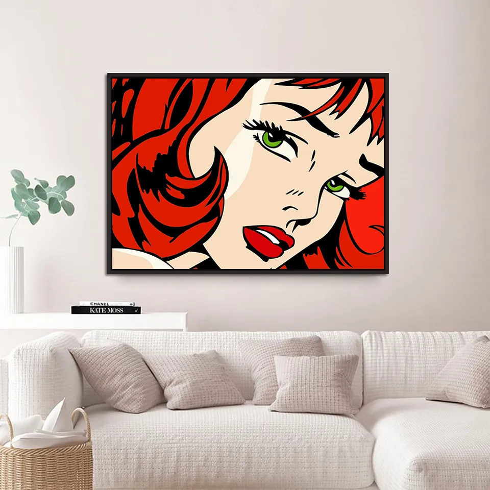  Art Roy Lichtenstein Artwork Poster Canvas Art Painting Abstract Wall Art Pictures For Living Room Hallway Wall Home Decor