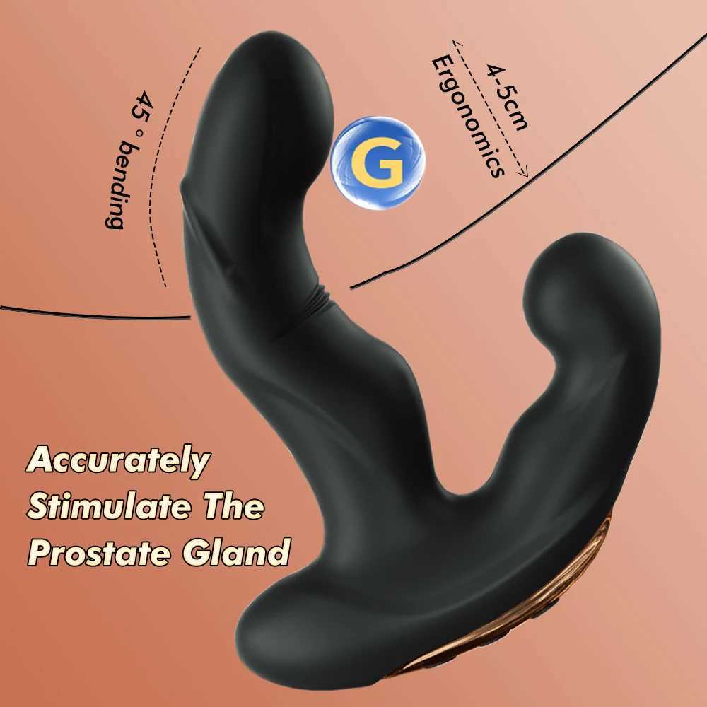 Autres éléments de beauté de la santé Multi vitesse Remote contrôle mâle mâle masseur de la prostate stimulateur vibrant vibrateur de fiche anale y240503