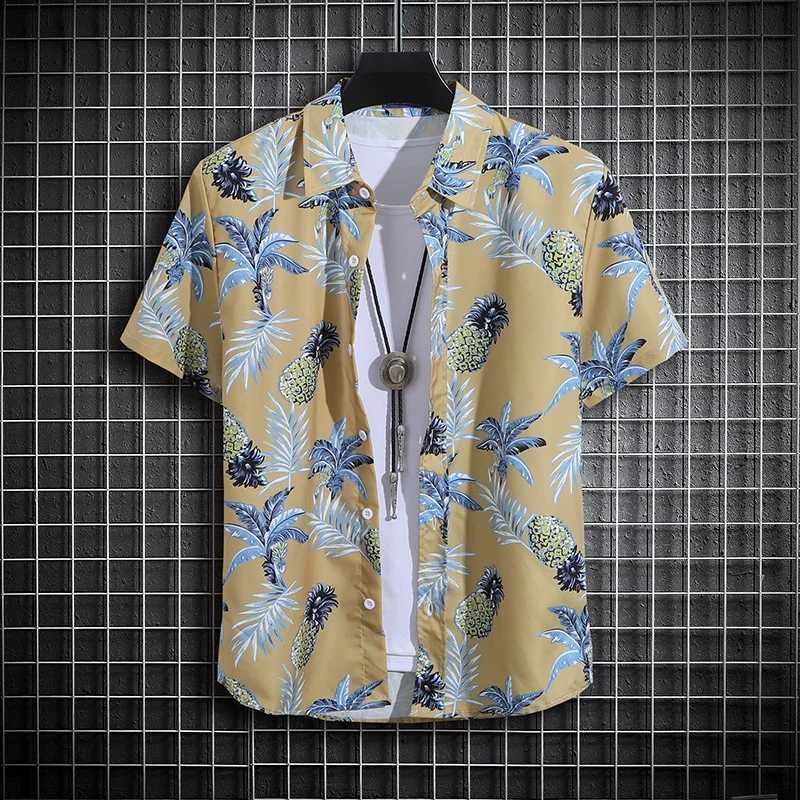 Chemises décontractées pour hommes Mentes Summer Slve Slve Shirt Shirt Thin Beach Shirt Mens Clothing Turtle Nou Polo Polo pour hommes décontractés Y240506