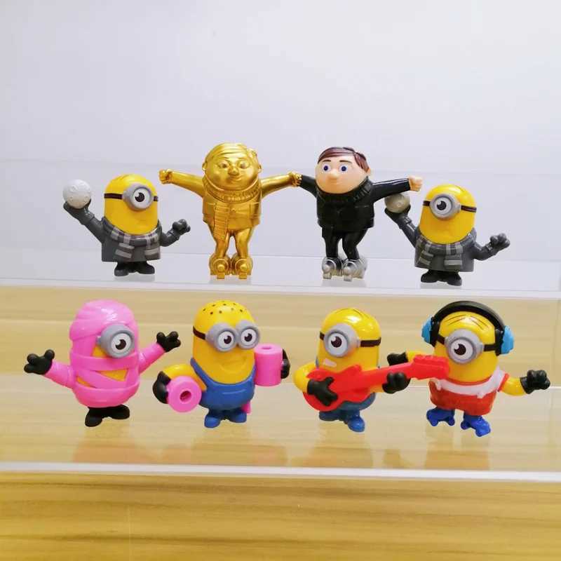 Actie speelgoedcijfers 4 cm miniones Miniatuur Figurines Leuke anime speelgoed Actie Figuur voor kinderen Verjaardag Geschenk Deskt Top Decoratie Decoratie Decoratie Decoratie Kids Geschenken T240506