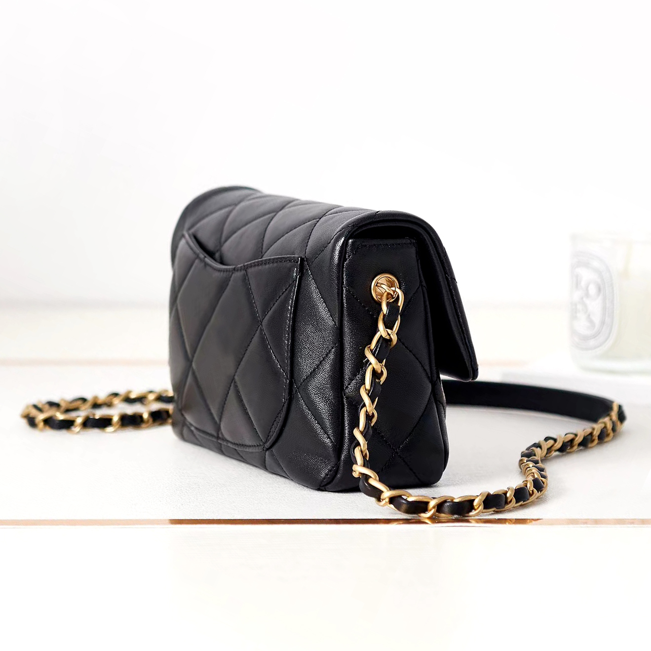 Sac à main vintage mini LOVE LOVE SQUATE CUIR FATTY FEMMES FEMMES CLASSIQUE CLASSION CHAMP RHOMBUS Portefeuille en réseau High Crossbody Designer Small Tote Sac