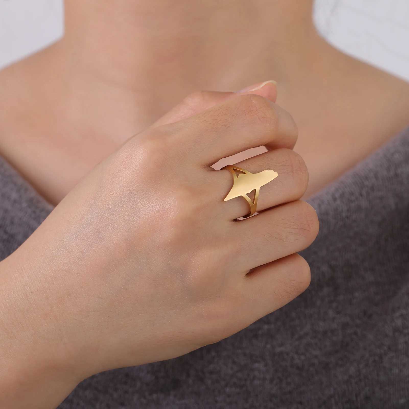 Pierścionki ślubne Skyrim palestyna mapa pierścienia palców dla kobiet mężczyzn regulowane stal nierdzewna otwarte pierścionki geograficzne biżuteria hurtowa biżuteria hurtowa