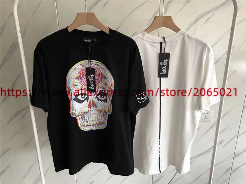 T-shirts masculins Haculla Sugar Standard T-shirt Men Femmes 1 1 High Quty Graffiti Skull Top TS Ts T-shirt T240508