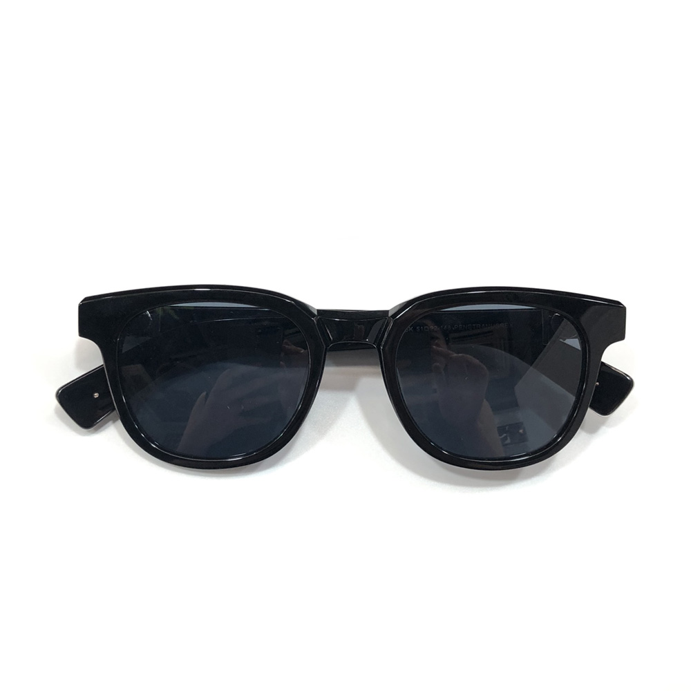 Gafas de sol polarizadas gruesas Plata negra nos vemos en té Gafas de sol diseñadores Gafas Sunens Sunnies Lunettes de Soleil UV400 Eyewear