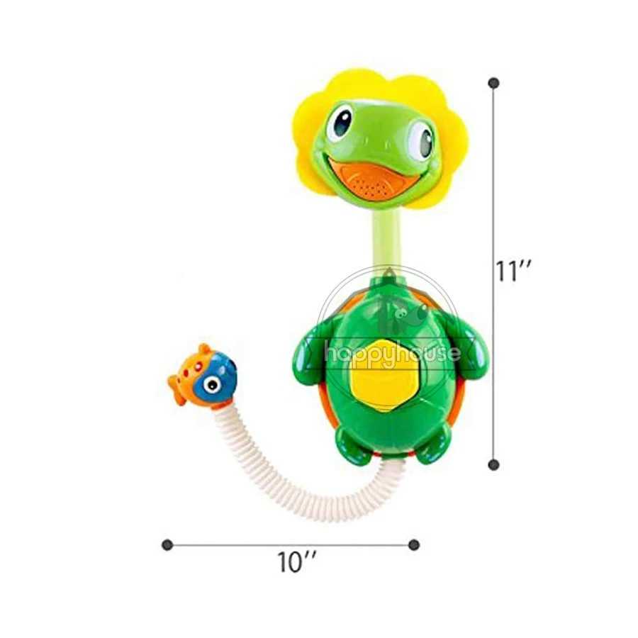 Badespielzeug Baby Bad Spielzeug für Kinder Duck Turtle Sauger Baby Bad Spielzeug Sprühwasserspielzeug für Kinder außerhalb Pool Badewanne Spielzeug Sprinkler Dusche D240507