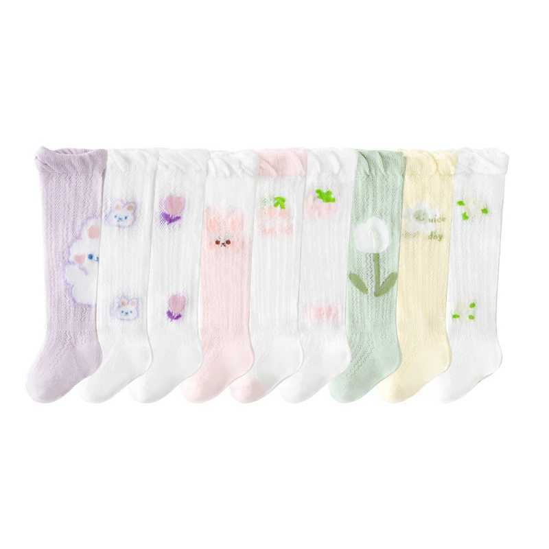 Chaussettes pour enfants milancel 2024 Nouveau bébé d'été basses basses 0-3y filles dessin animé anti-mosquito chaussettes de ventilation en mailles es / 