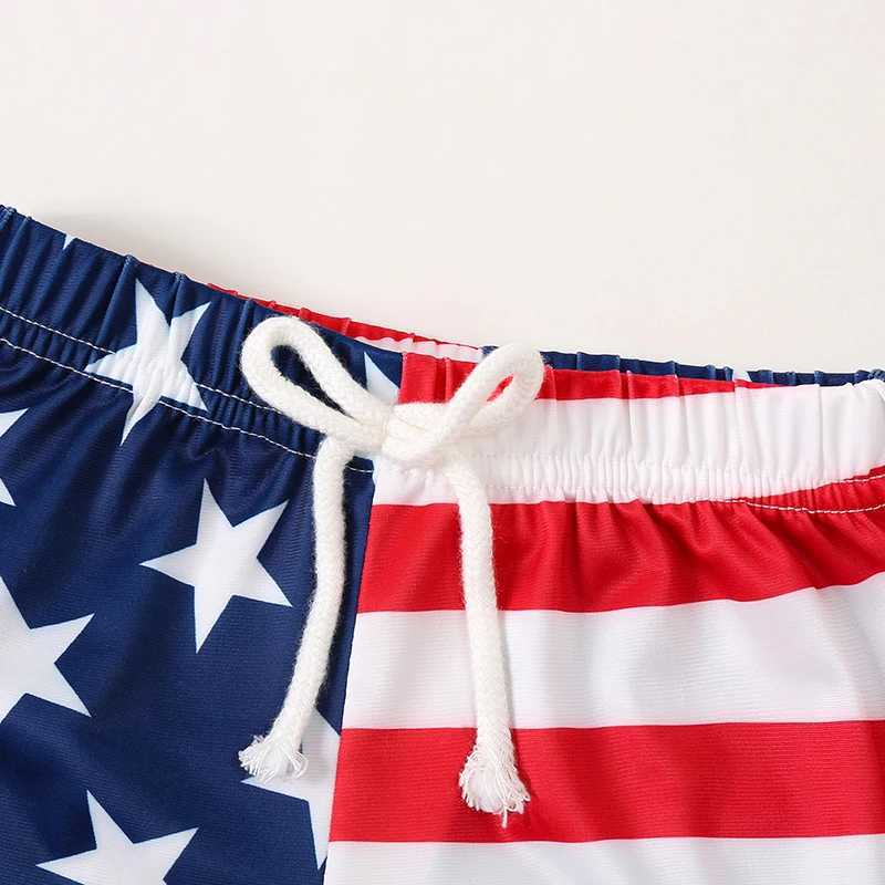 Наборы одежды 4 июля для малышей Swim Shrunks Boys Stripe звезды
