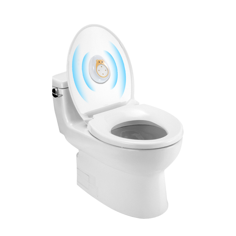 UVC Sterilization Toilet Light 4LED Motion Sensor Activated USB Rechargeable Automatic Toilet Lid Sterilizer for Home Office