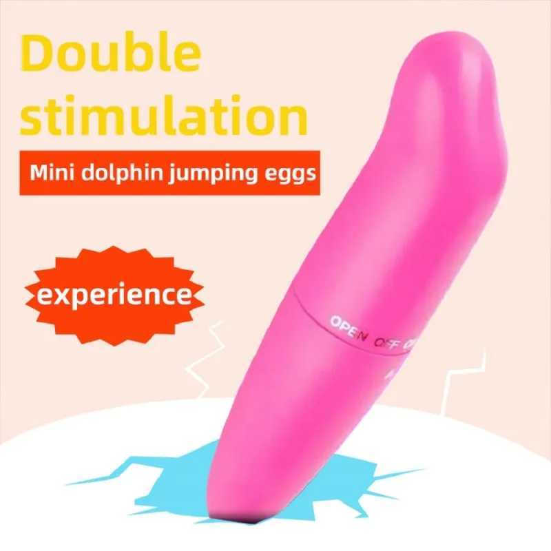 Andere Gesundheit Schönheitsgegenstände mächtiger Delphin-Vibrator Mini Bullet Vibrator für Frauen Clitoris Stimulator G-Punkt-Massagegeräte für Frauen stiller Erwachsener Y240503