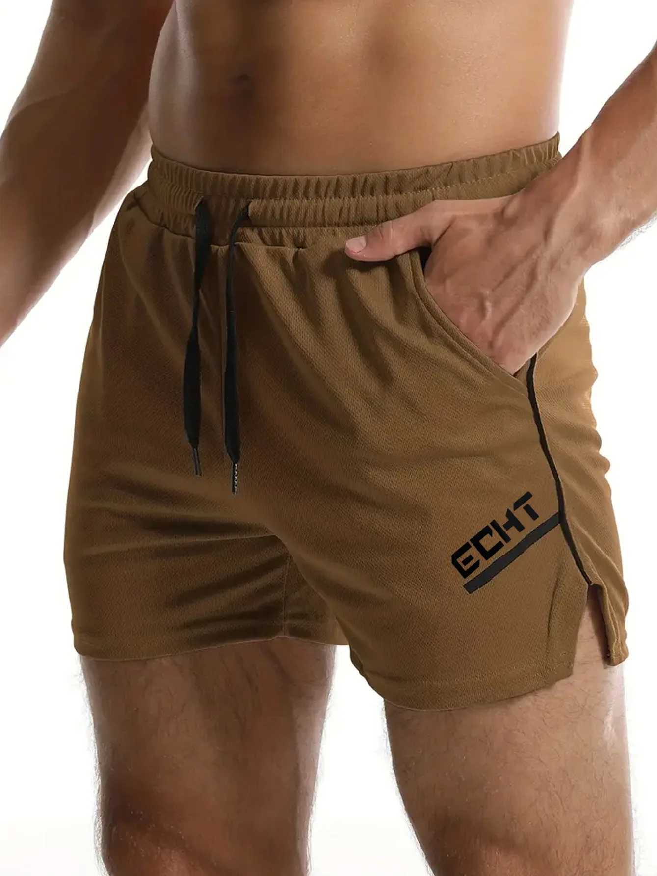 Shorts maschile 2024 Shorts transfrontalieri pantaloncini di fitness in stile europeo da uomo sottili corsi di corsa casual in rete rapida allenamento traspirato