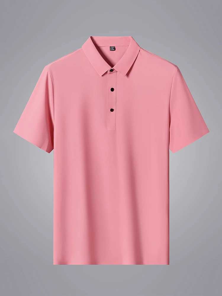 Camisetas masculinas Camisas de pólo de verão 2024 Novo clássico curto curto t respirab resfriamento de nylon de nylon de nylon rápido mais tamanho 8xl H240508