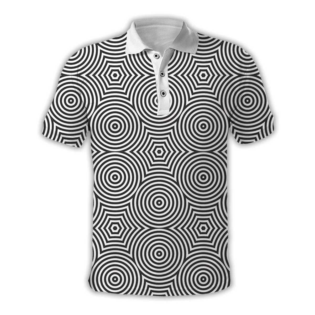 Polos masculin 3D imprimé Aurora Hippie Polo HARAJUKU Street Vêtements Summer Soupless T-shirt Q240508