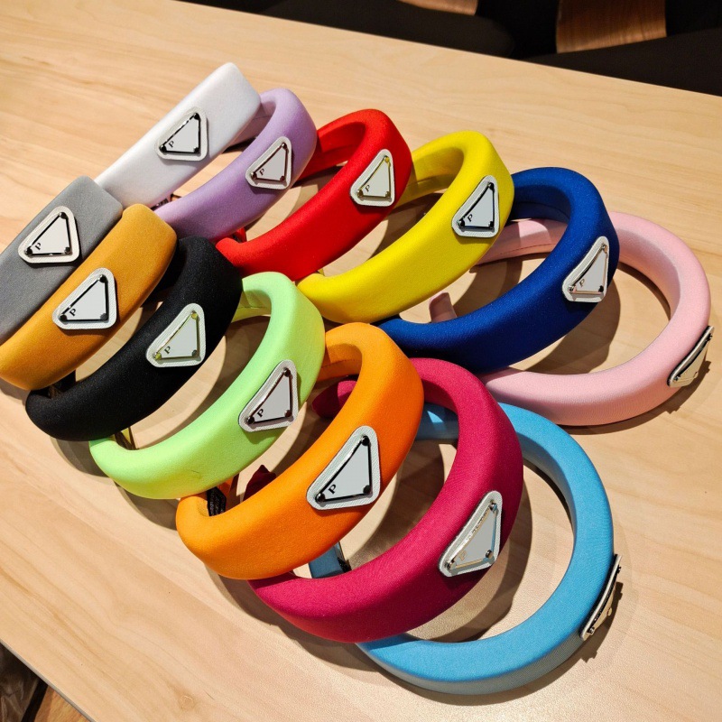 2024 Schwamm Stirnbänder Haarbänder für Frauen Girl Brand Elastizität Stirnband Sportfitness Stirnband -Kopf Wrap