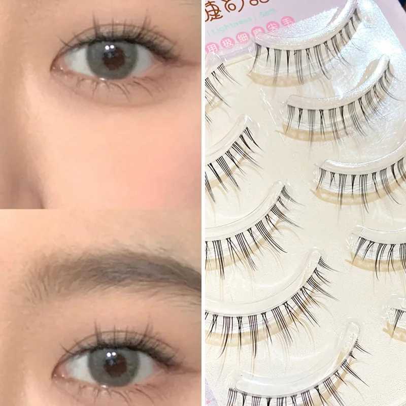 Faux cils nouveaux cils naturels transparents secs secs secs nus maquillage doux aiguissant beauté d240508