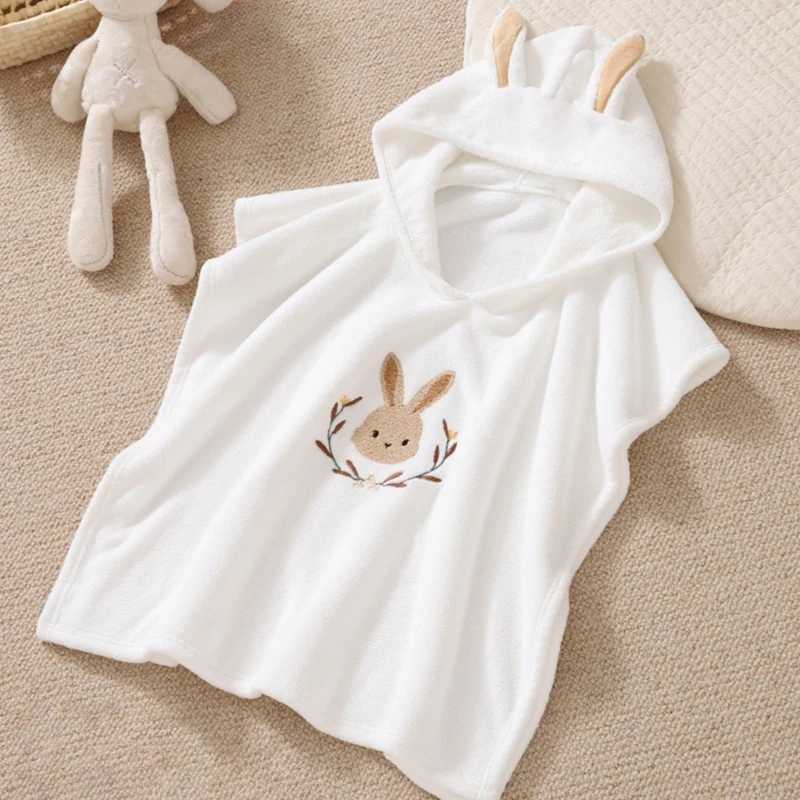 Serviettes robes bébé robe dessin animé sweats à capuche de lapin fille garçons vêtements de sommeil serviettes enfants