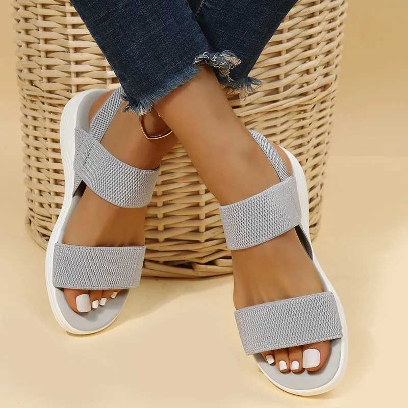 Sandals Womens Fashion Wedge Shoes for Women Designer Platform Ladies Overdoor Beach feminino Novo verão 2023 H240509