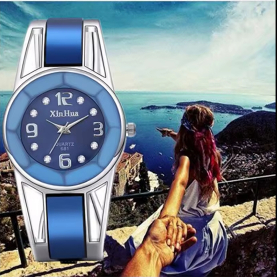 Bracelet de mode Xinhua Watch personnalisé Watch Watch Femmes en acier inoxydable Quartz Wristwatch Ladies Casual Student Gift Watches