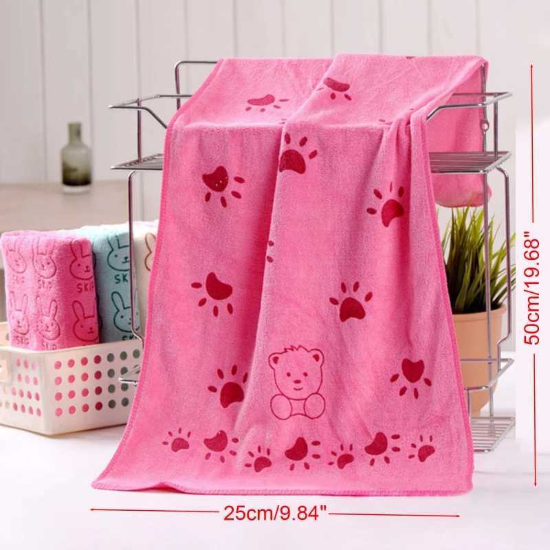 Serviettes robes mignon baby dessin animé animal coeur imprimé serviette absorbant sèche sèche de secours pour enfants