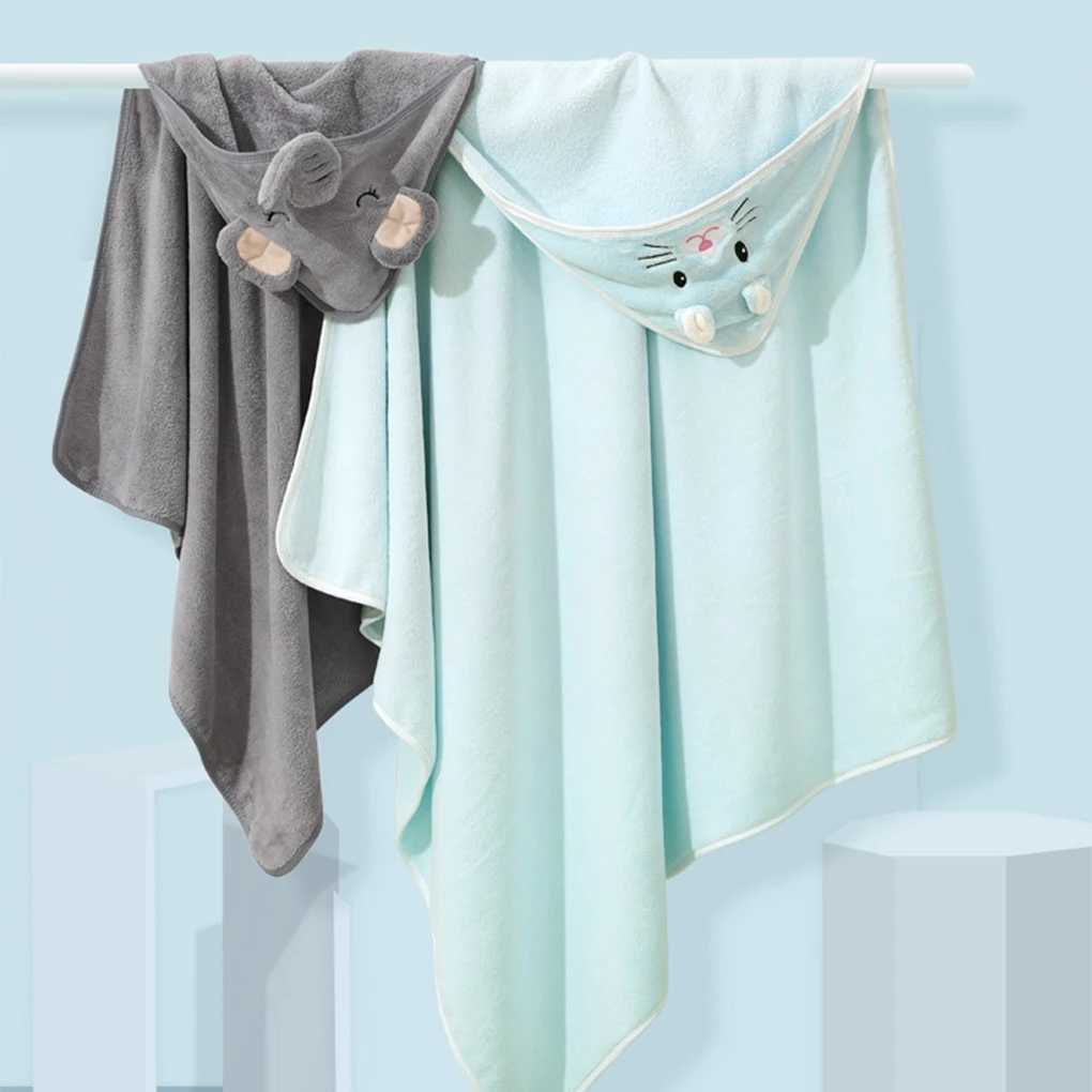 Полотенца халат мультфильм животные детские полотенца для ванны мягкие новорожденные полотенца с капюшоном одеяло для малыша для халаты теплый спящий шлепа