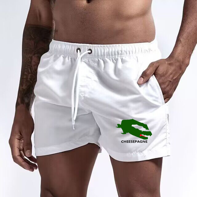 Herren Beach Schwimmshorts Marke Animaldruck schnell trocken Kurzer Schwimmstämme Schwimmshorts Strandkleidung für männliche Plus Größe S-4xl