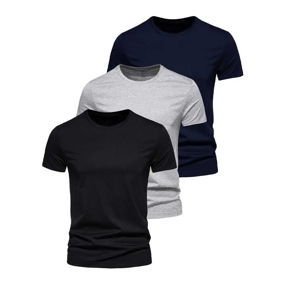 T-shirts masculins T-shirt pour hommes T-shirt O-Neck Fashion Design Slim Fit Soild T-shirts ma tops ts