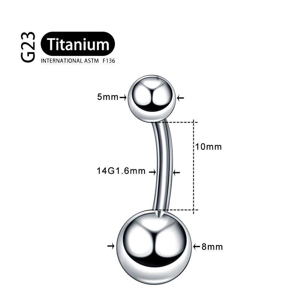 Połączenie pępka mvjk f136 Titanium Belly Button Pierścień pępka nombril przebijanie cz brzucha seksowna kobieca pierścień brzucha biżuteria Ombligo D240509