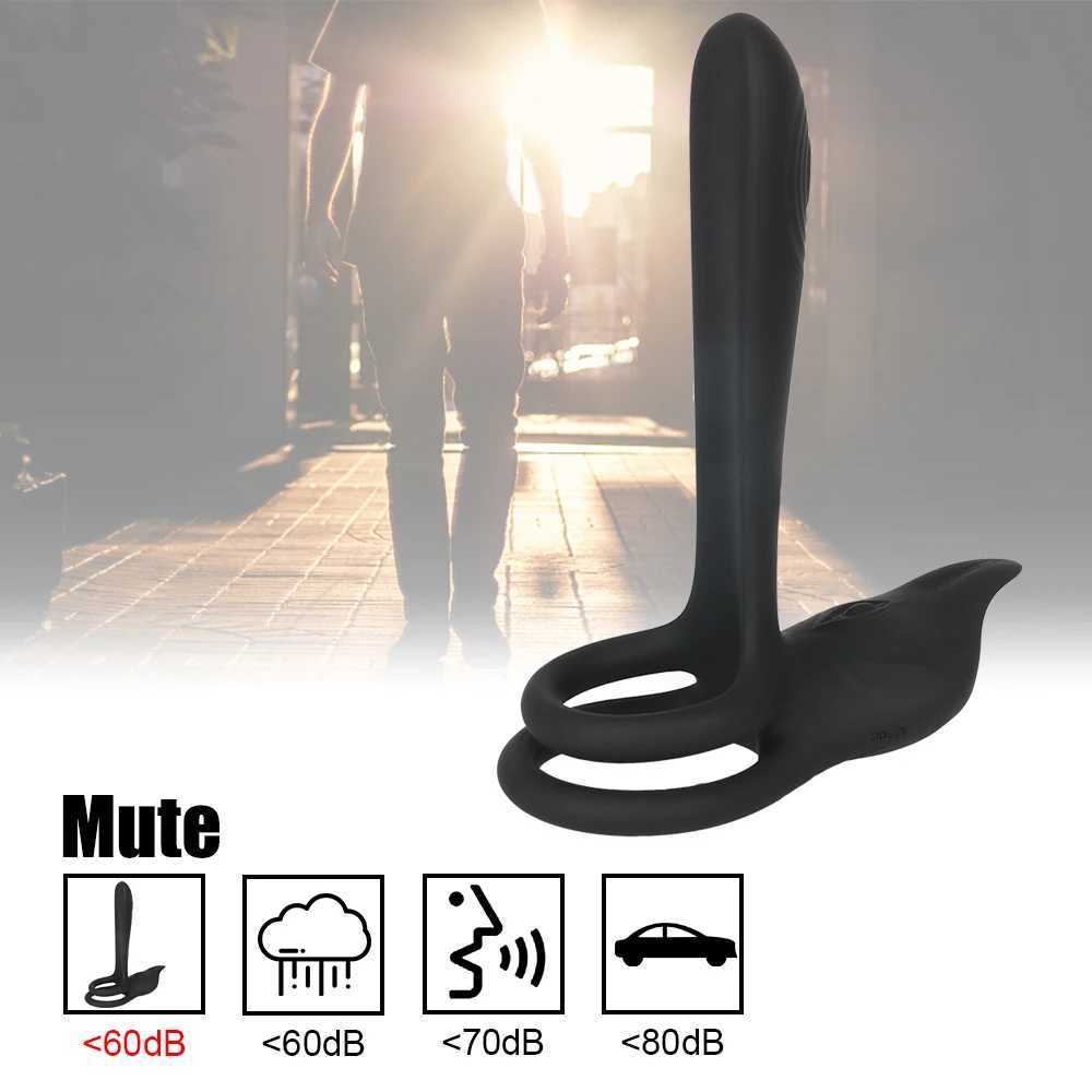 Andere Gesundheits Schönheitsgegenstände Vaginal G-Punkt-Massagegeräte und Hahn Penisring 10 Speed Masturbation Vibrator für Paare Erwachsene Q240508