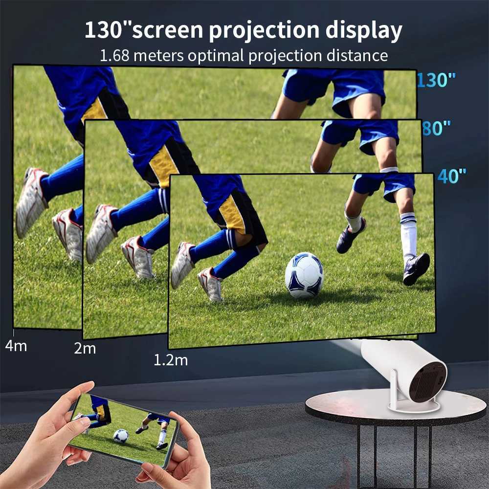 Proyectores 4K WiFi Proyector 720p Mini Proyector Smart TV Smart TEine Home Support Xiaomi Samsung Phone Android 1080p J240509