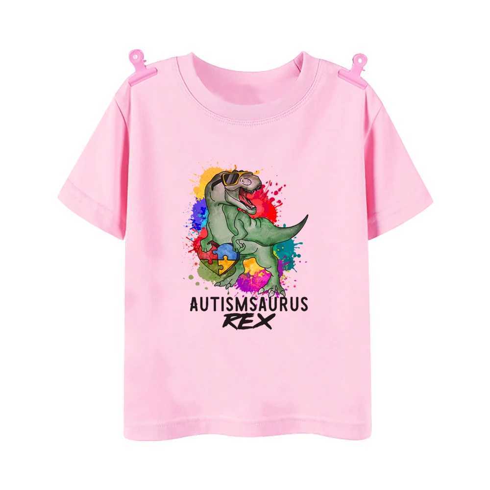 T-shirts Faire différents t-shirts Imprimés Autism Awareness Shirts Dinosaur T-shirts Autism Puzzle Puzz