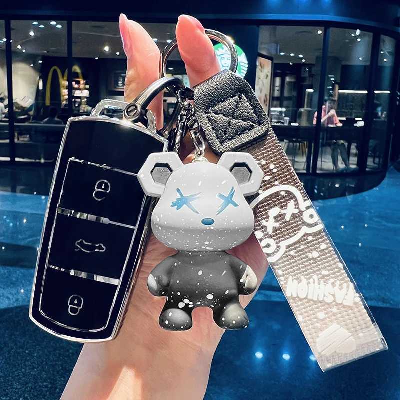 Car Key New Fashion TPU Car Key Case Cover For VW Volkswagen CC Passat B6 B7 3C CC Maogotan R36 B5 Protector Auto Keychain Accessories T240509