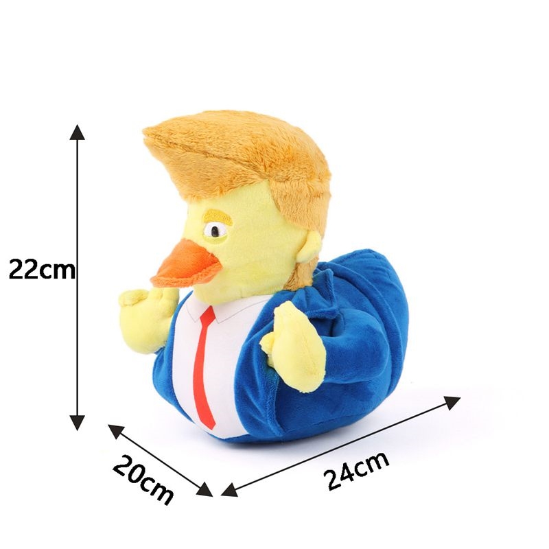Yaratıcı Trump Peluş Ördekler 2024 Seçim Peluş Bebekler Partisi Malzemeleri Komik Hediye Partisi Favor Q981