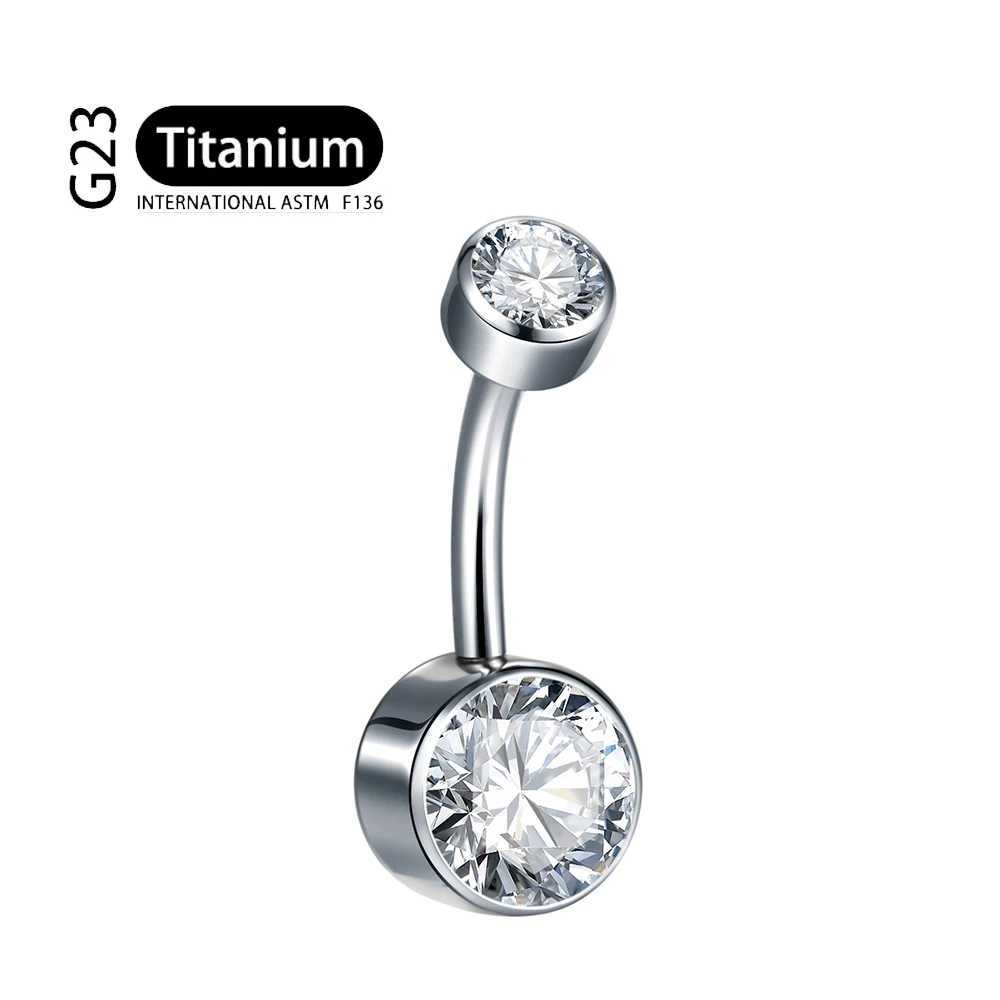Połączenie pępka mvjk f136 Titanium Belly Button Pierścień pępka nombril przebijanie cz brzucha seksowna kobieca pierścień brzucha biżuteria Ombligo D240509