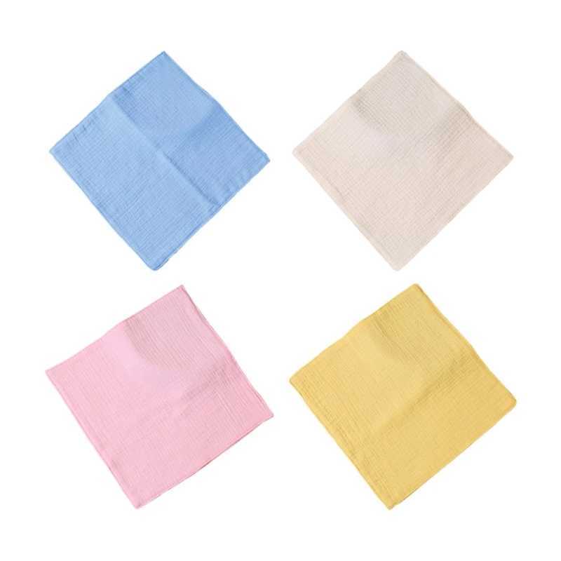 Asciugamani abiti da lavaggio neonato di lavaggio solido lavaggio bambini in cotone a 4 strati asciugamano di cotone quadrata bambini neonati