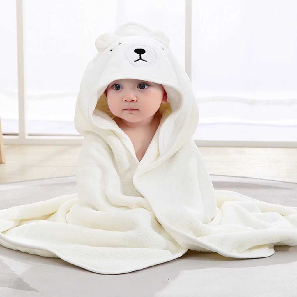 Toalhas Restas de cartoon Animal Toalhas de banho de bebê macias recém -nascidas com capuz Towel