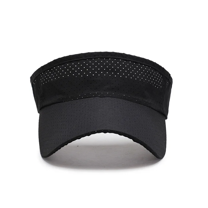 Été respirant l'air du soleil chapeaux hommes femmes Visor ajusté Visor UV Protection Top Top Vide Sports solides Tennis de sport coulant