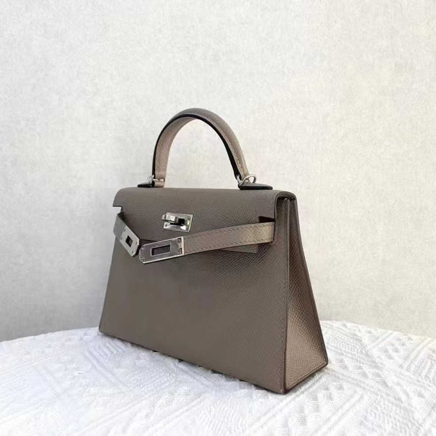 Designer di donne Top Kiaelliy Bag Mini Generazione Grey Grey Fibbia d'argento porta portano a spalla singola Crossbody Womens Borsa