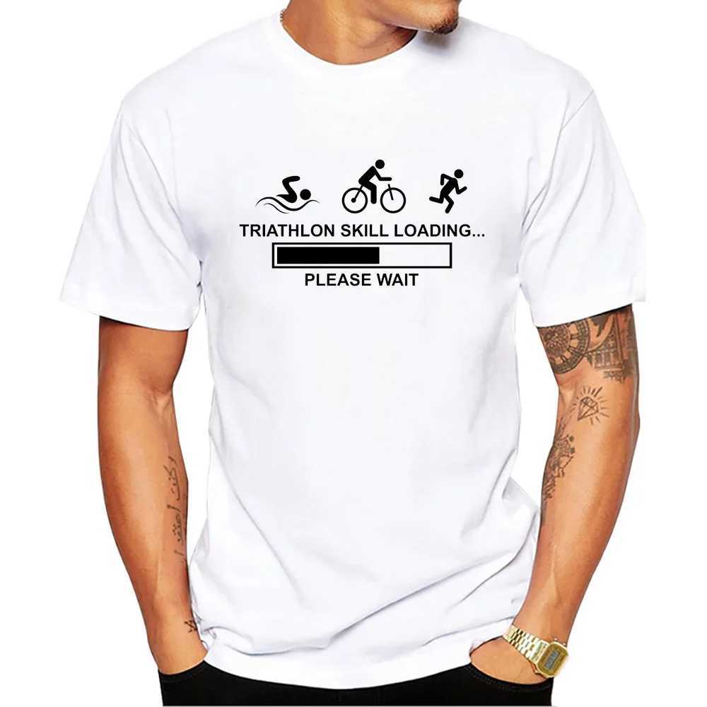 Herr t-shirts thub vintage simma starka roliga ts cykel snabba män t-shirts pojke springer för att vinna tryck kort slve t-shirt sport toppar y240509
