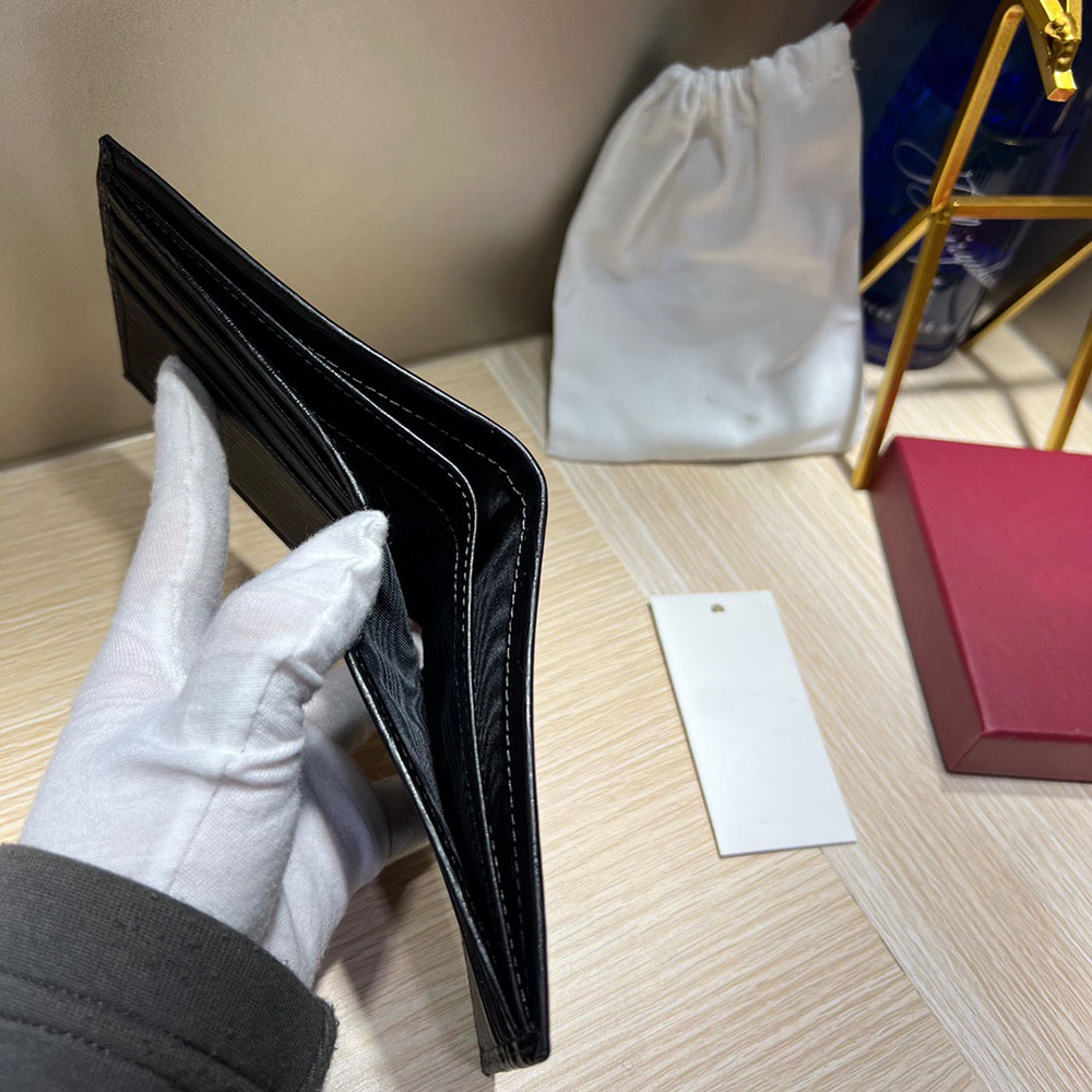 Designer echtes Leder-Herren-Brieftaschenhalter Innenmodell Digital Kreditkarte Bargeld Münzpocket-Geldbörse hochwertiger Portefeuille Mode Frauen Mini-Brieftaschen