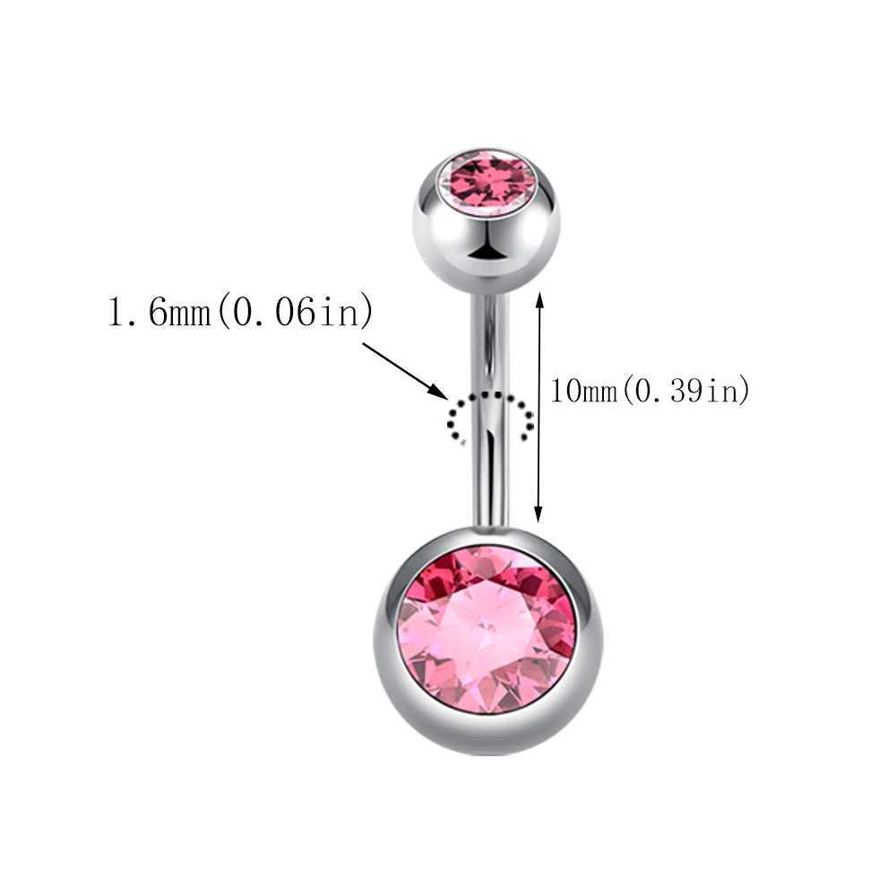 Navel Rings 4/5/Belly Rings 14G Navel Piercing Bulk Sexy Belly Ring Set Belly Button Ring Piercing Ombligo Valentines Day Jewelry Gift d240509