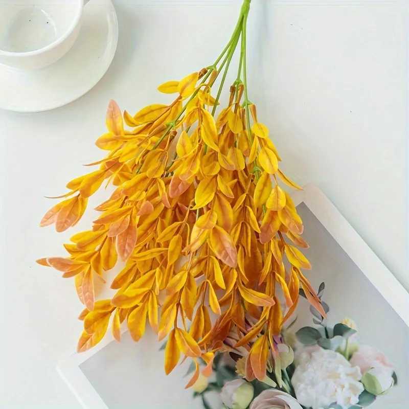 Fleurs décoratives couronnes fleurs en plastique artificiel eucalyptus fausse plante mariage bouquet nuptial du jardin de Noël décoration décoration de bricolage